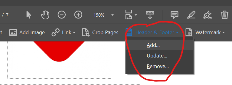 Header and Footer